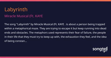 labyrinth miracle musical meaning: In the labyrinth of life, every musical note is a miracle that carries the weight of meaning.