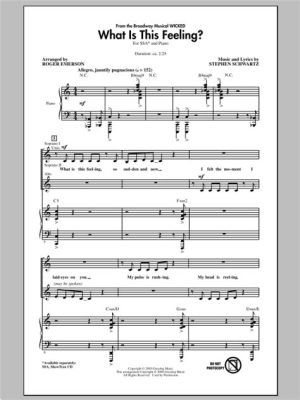 what is this feeling sheet music How does the concept of emotions translate into musical notation?